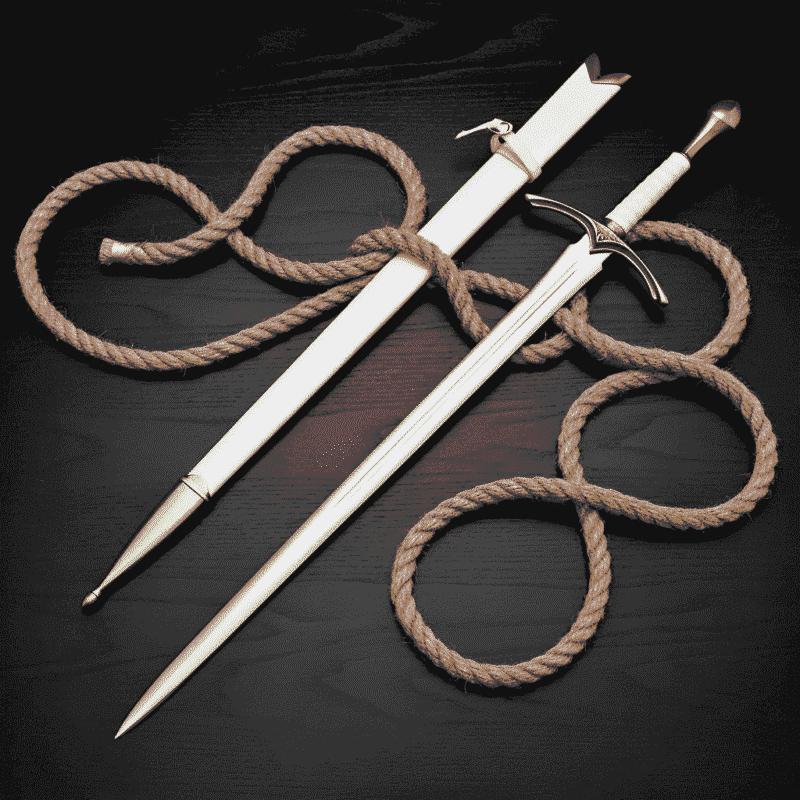 Handmade White Glamdring Sword by Monarch Cutlery – High Carbon Steel Fantasy Sword