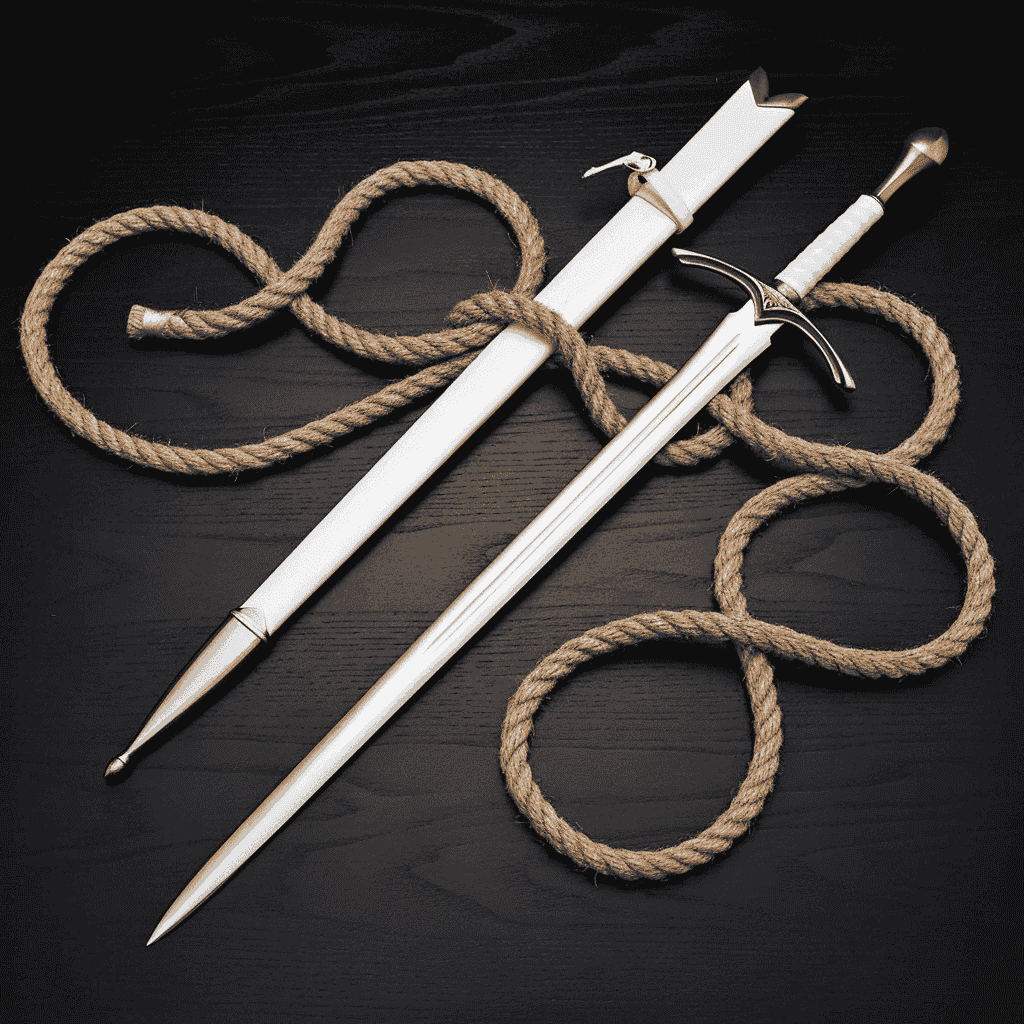 Handmade White Glamdring Sword by Monarch Cutlery – High Carbon Steel Fantasy Sword