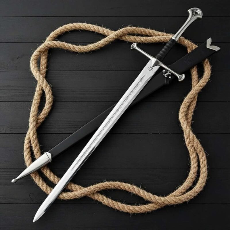 Handmade Andúril (Narsil) Sword by Monarch Cutlery — full-length view