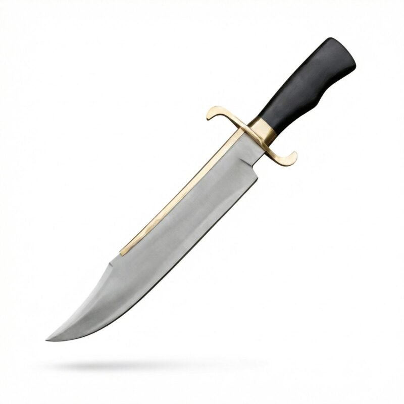 Alamo Musso Hunting Knife with Leather Sheath by Monarch Cutlery