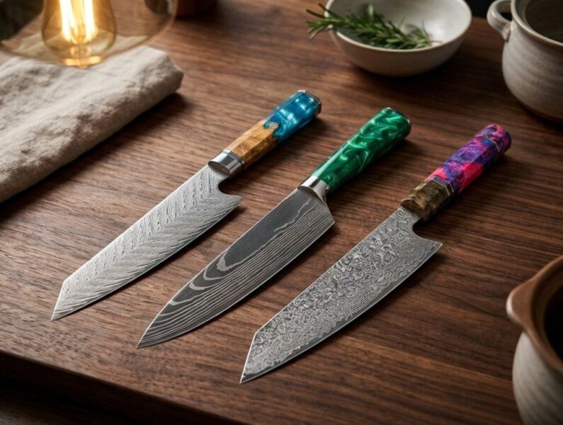 Monarch Chef Knives premium stainless steel kitchen cutlery set for professional chefs and home cooking