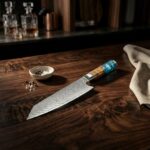 Chef using Monarch Professional Chef Knife for precision food preparation
