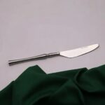 Close-up view of Monarch Premium Cutlery Set stainless steel finish