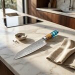Monarch Professional Chef Knife ergonomic handle for comfortable grip