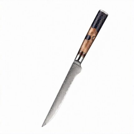 Damascus Steel Boning Knife handmade professional butcher knife