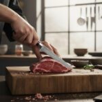 Monarch Precision Boning Knife used for meat cutting and deboning professional butcher knife
