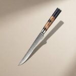Professional Damascus steel boning knife for meat processing
