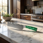 Heavy duty butcher cleaver knife for cutting meat poultry and bones