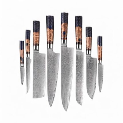 8 Piece Chef Knife Set by Monarch Cutlery