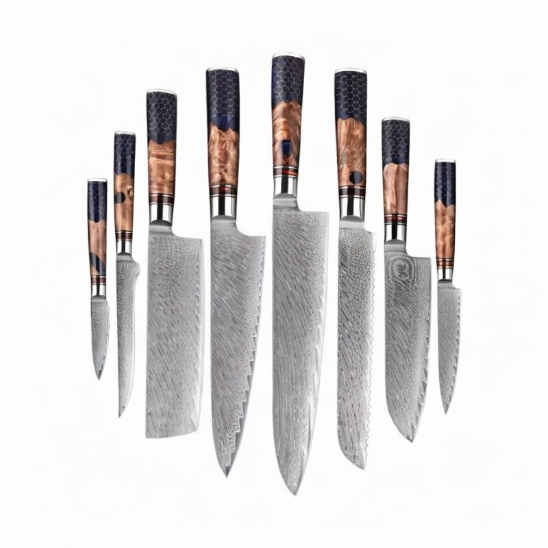 8 Piece Chef Knife Set by Monarch Cutlery