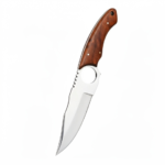 Handmade Artisan Skinner Hunting Knife with full tang fixed blade and leather sheath