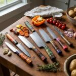 Japanese Kitchen Knife Set with premium stainless steel blades
