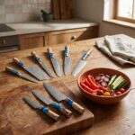 Premium 7 Piece Chef Knife Set by Monarch Cutlery