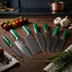 Premium Chef Knife Set with Block by Monarch Cutlery