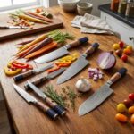 Professional 8 Piece Knife Set with ergonomic handles