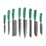 Professional Chef Knife Set by Monarch Cutlery with premium stainless steel blades