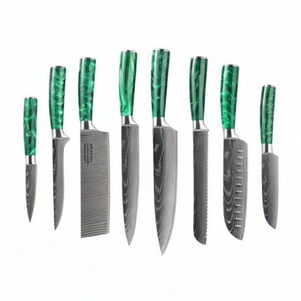 Professional Chef Knife Set by Monarch Cutlery with premium stainless steel blades