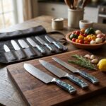 Professional Elite Chef Knife Set with ergonomic handles